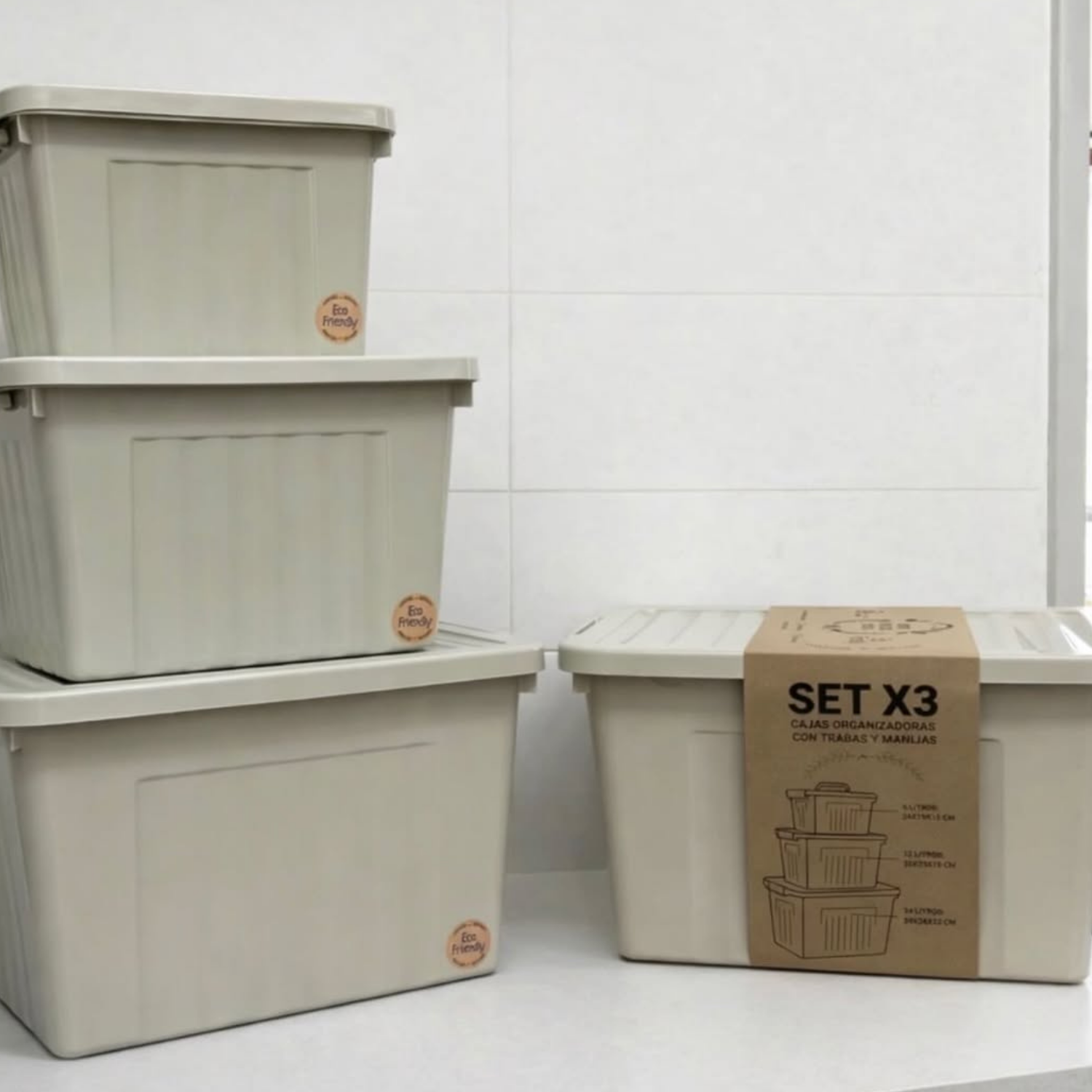 Set X 3 cajas línea eco friendly - Imagen 3