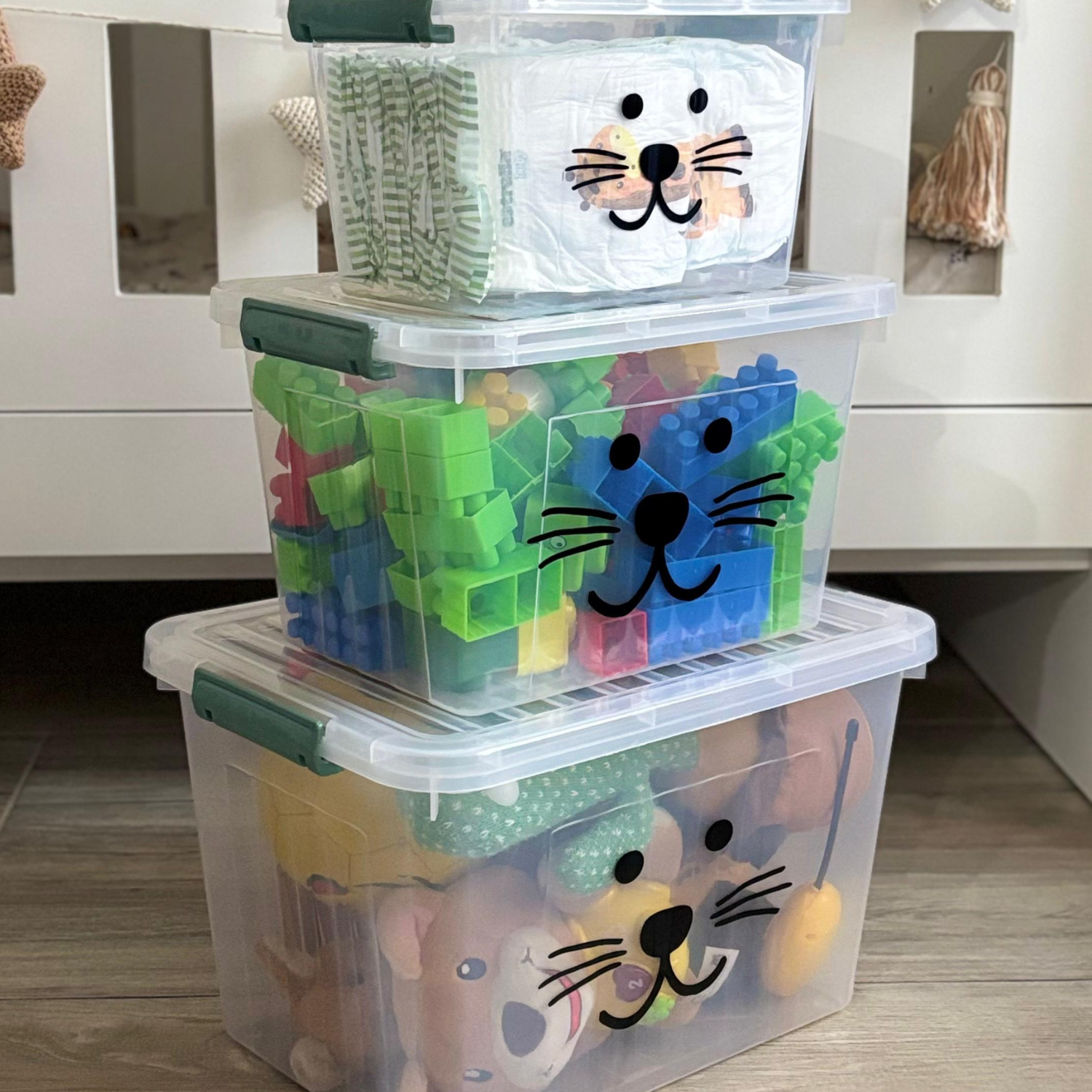 Set x 3 cajas organizadoras motivo infantil