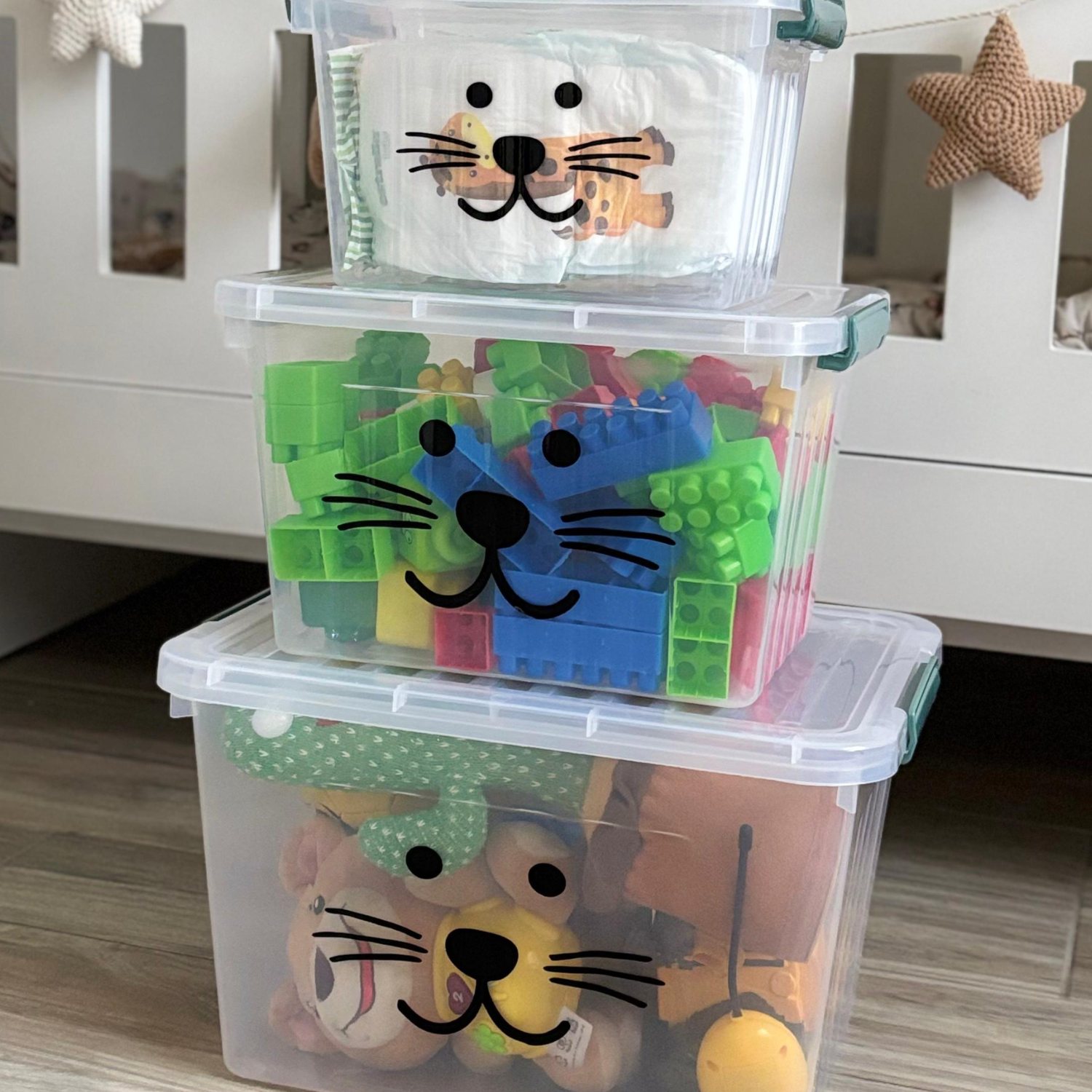 Set x 3 cajas organizadoras motivo infantil - Imagen 7