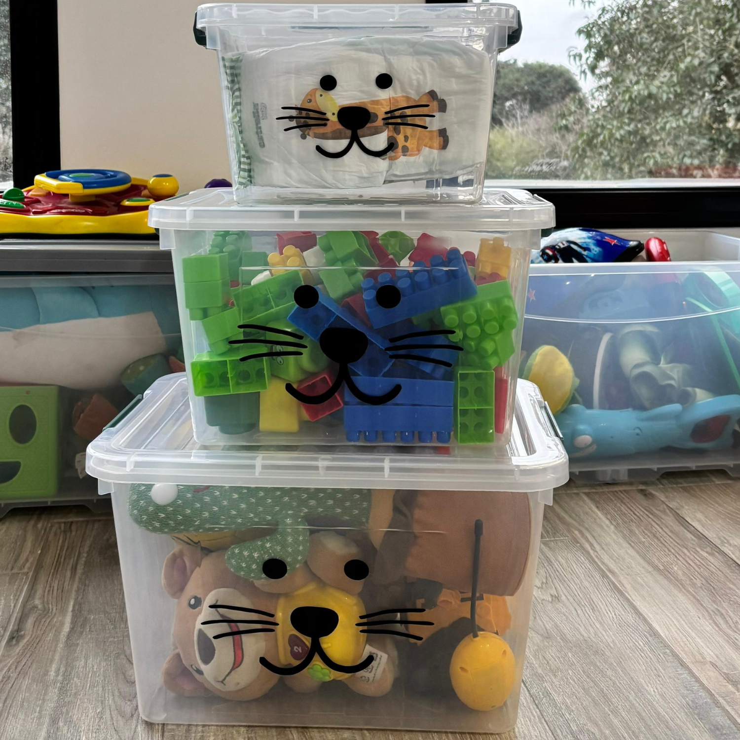 Set x 3 cajas organizadoras motivo infantil - Imagen 8