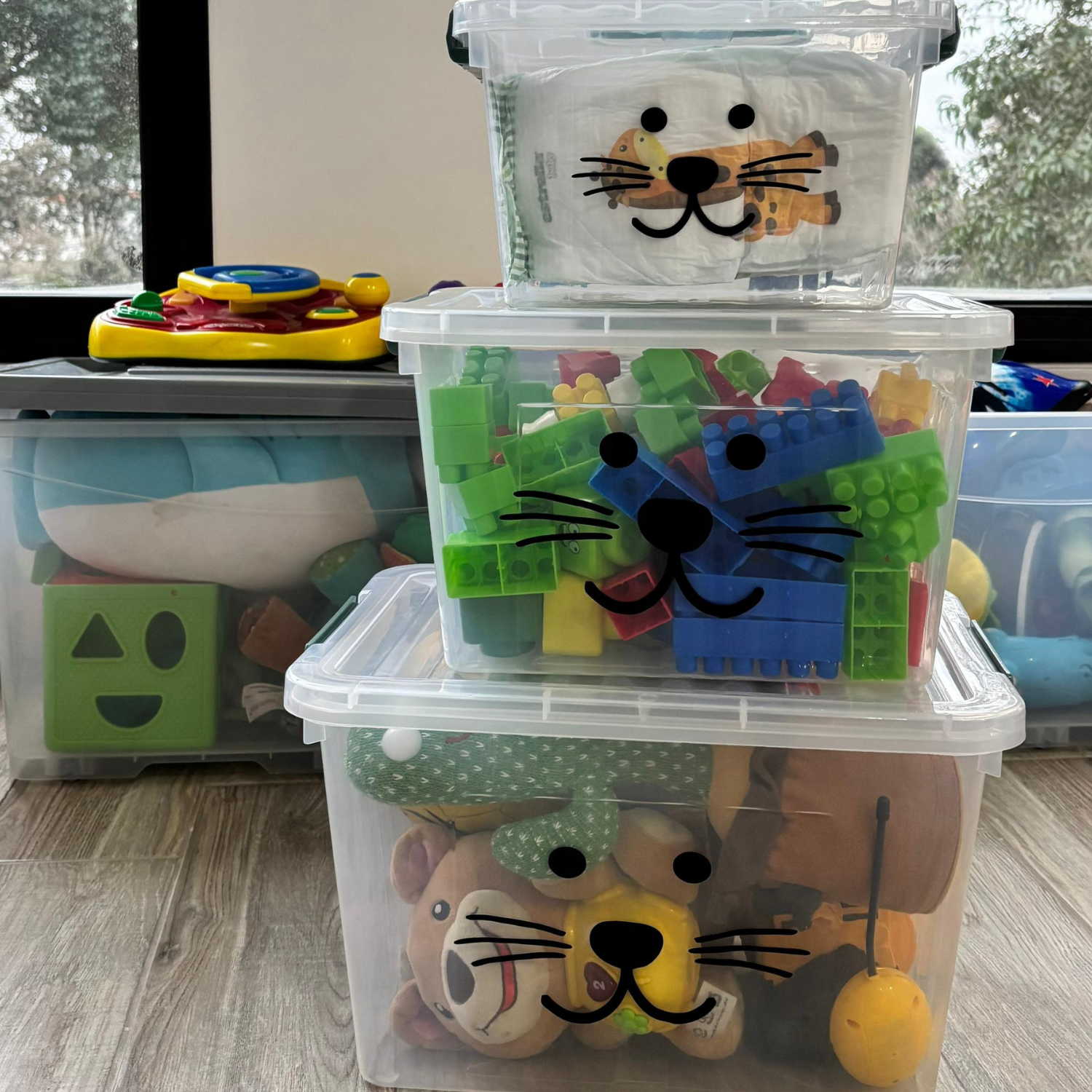 Set x 3 cajas organizadoras motivo infantil - Imagen 9