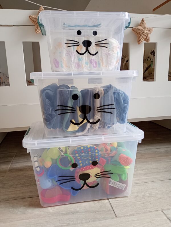 Set x 3 cajas organizadoras motivo infantil - Imagen 13