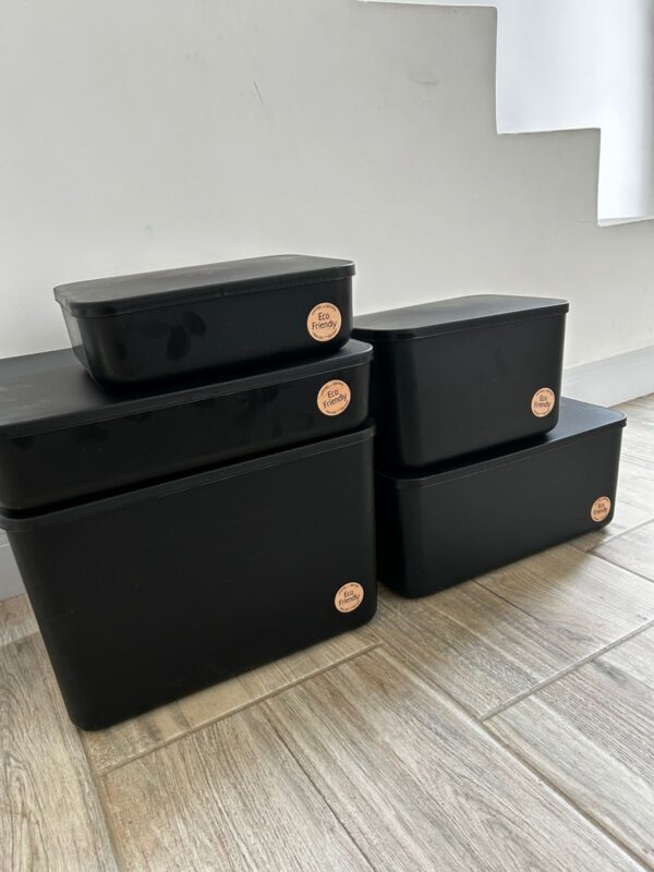 Set x 5 cajas moderna tapa plástica - Imagen 6