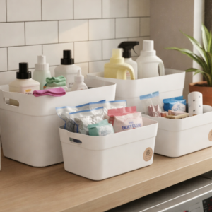 Caja organizadora Maxi Box grande 28 litros - color blanco