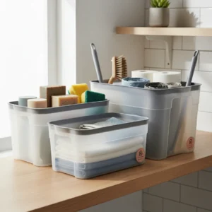 Set x 3 Maxi Box chica mediana y grande color blanco